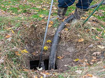 Septic tank cleaning.