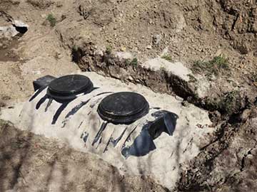 Septic tank installation.